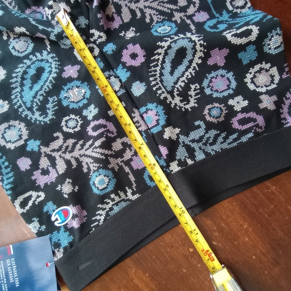 Champion Cross Stitch Pattern Authentic Bike Shorts Paisley Size XS - Picture 11 of 11